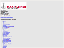 Tablet Screenshot of kleinerfunk.ch